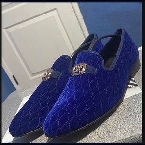 Exclusive Royal Blue Suede Stacy Adams